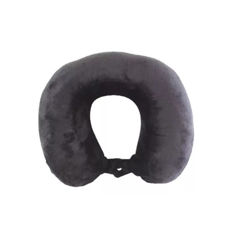 GENERICO - Almohada Inteligente Viajes Avion Cojin Para Cervical Cuello Negro.