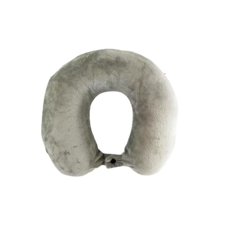 GENERICO - Almohada Inteligente Viajes Avion Cojin Para Cervical Cuello Gris.