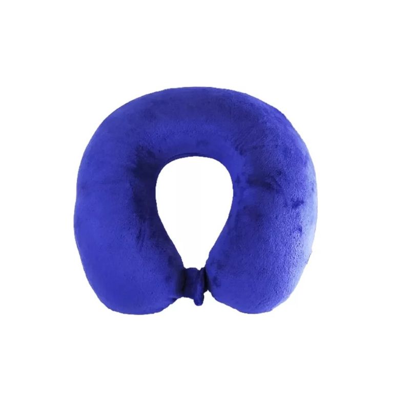 GENERICO - Almohada Inteligente Viajes Avion Cojin Para Cervical Cuello Azul.