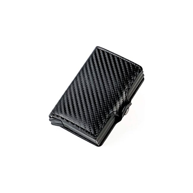 GENACOL - Billetera Tarjetero Doble Ranura Proteccion Rfid Anti Robo