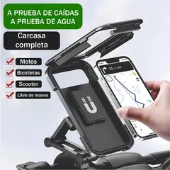 GENERICO - Soporte Smartphone 360° Magnético Para Bicicleta Y Moto