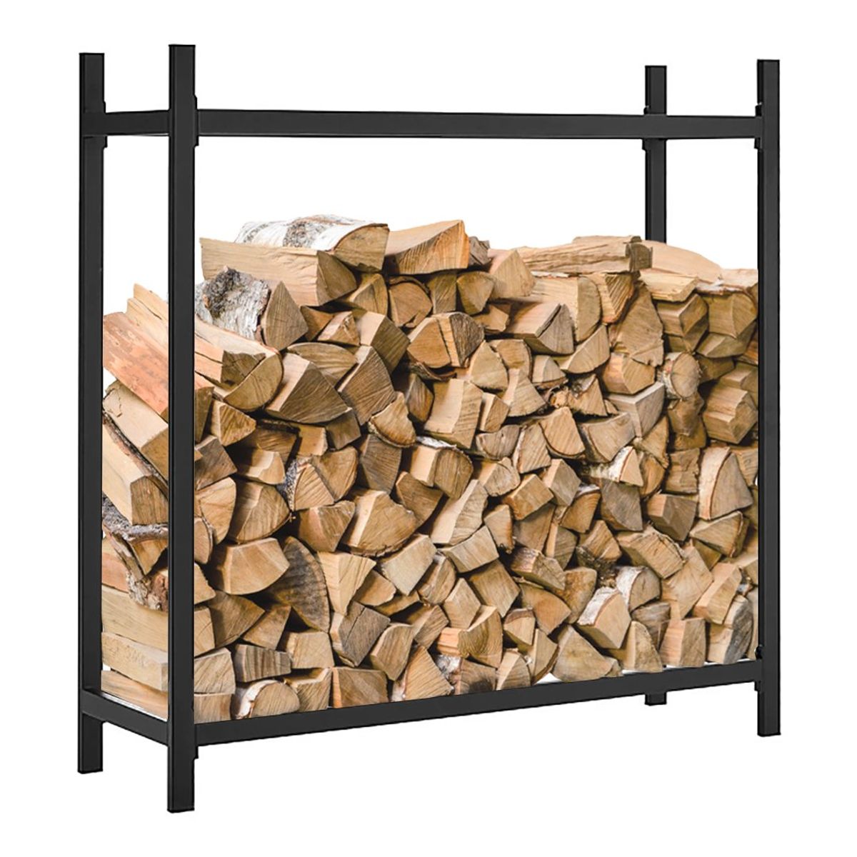 GENERICO - Leñero Estante Para Madera o Leña 122x123x36 Cm