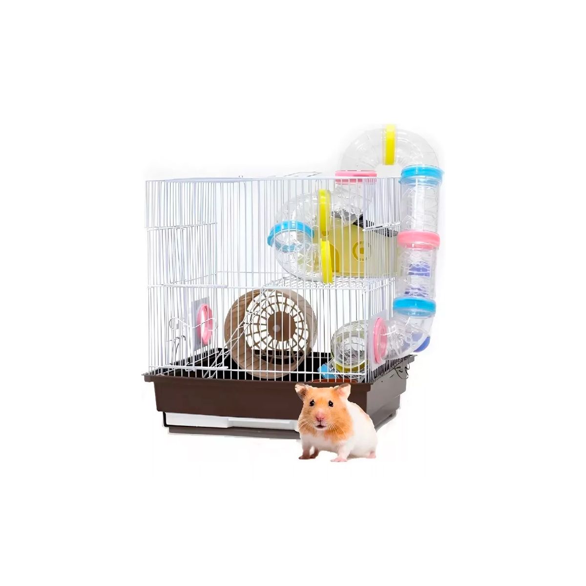 GENERICO - Jaula Casa Caja De Hamster Roedor 2 Pisos Con Resbalador Xl