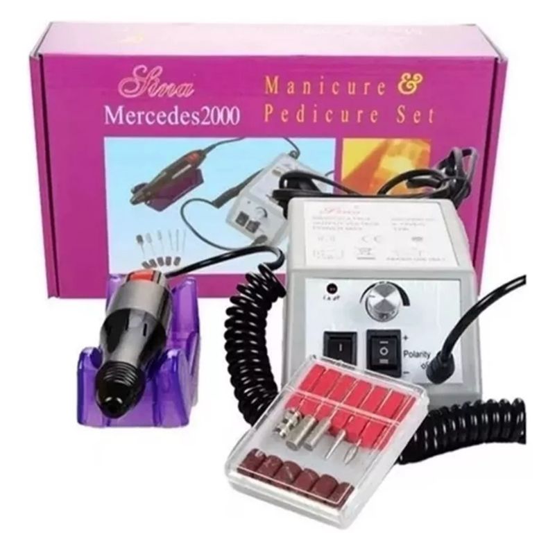GENERICO - Set Torno Profesional Para Uñas Acrílicas Manicure Pedicure