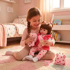 LSABEL RENACI - Muñeca Bebé Realista Reborn 100% Silicona 55cm