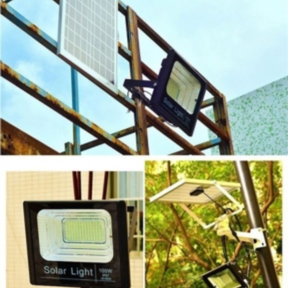 U BUY - Foco Solar Led 300w Con Control Remoto Exteriores