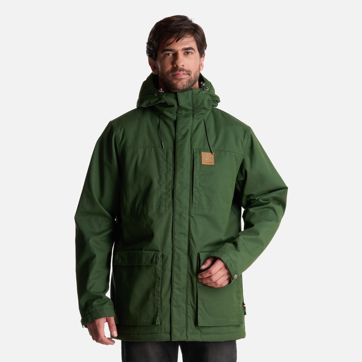 HAKA HONU - Chaqueta Hombre Valle Invernal Verde Militar Haka Honu