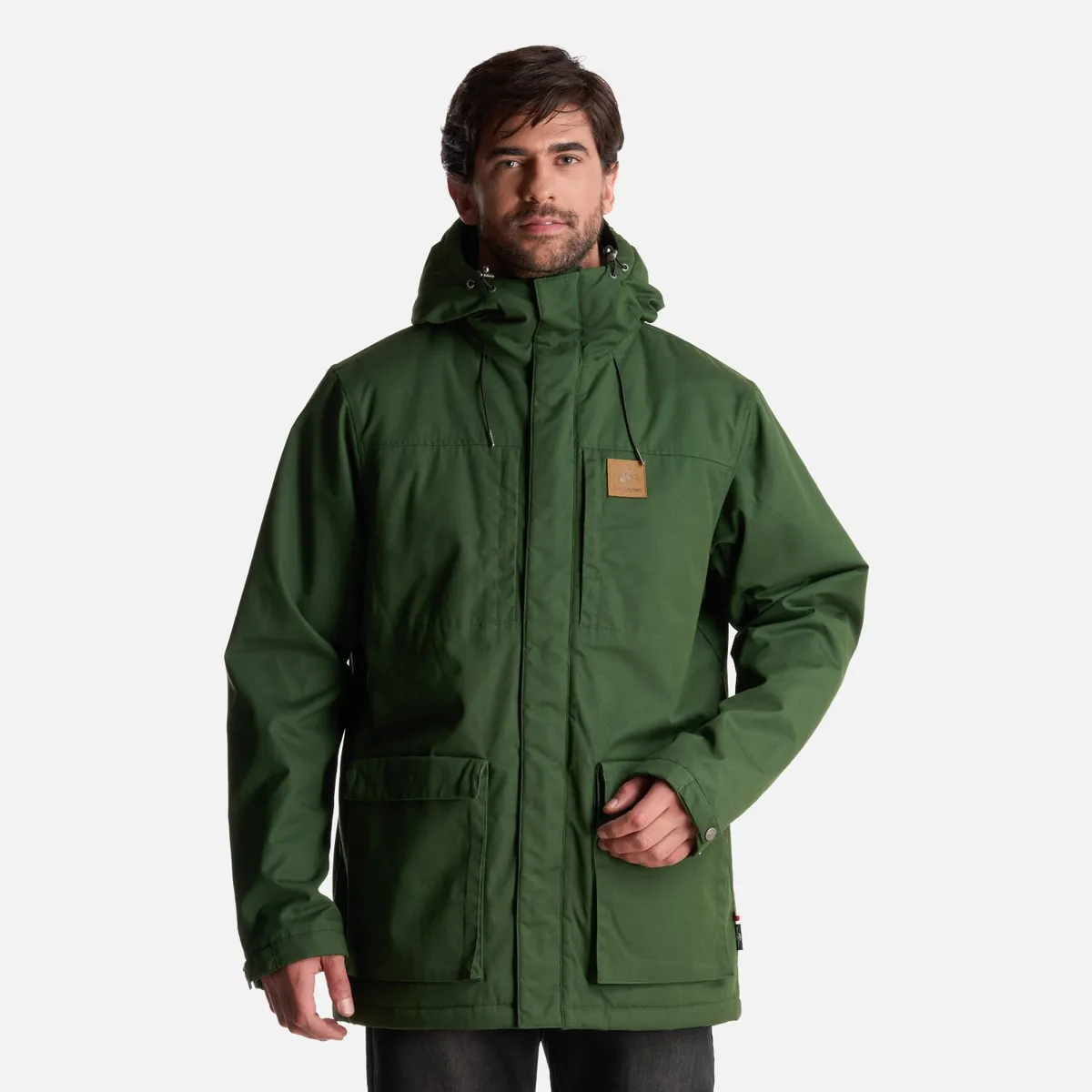 HAKA HONU - Chaqueta Hombre Valle Invernal Verde Militar Haka Honu