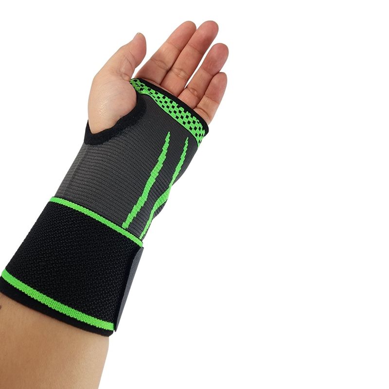 GENERICO - Muñequera Ortopédica Elástica con Velcro Ejercicios Gym Salud
