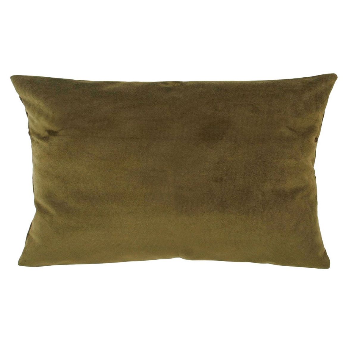 MASEL - Cojin Felpa New Velvet  30x60 verde olive