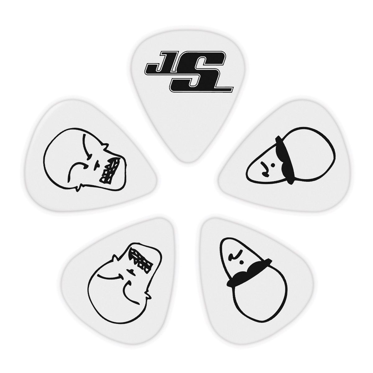 DADDARIO - Uñetas Satriani White (.70mm) 10 pack 1CWH4-10JS Daddario