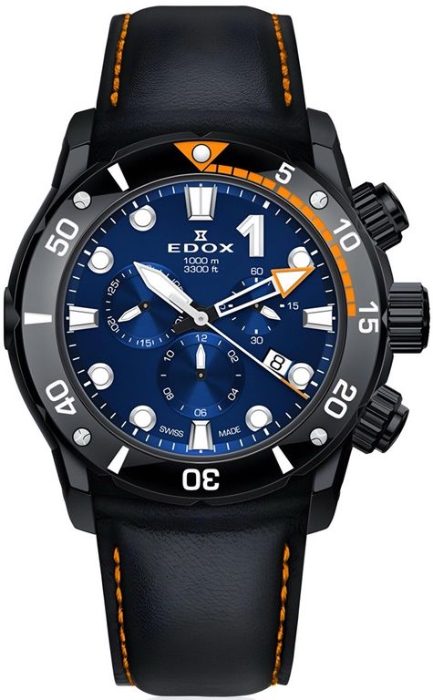 Reloj Class One Chronograph Hombre 45mm Negro TALLA UNICA
