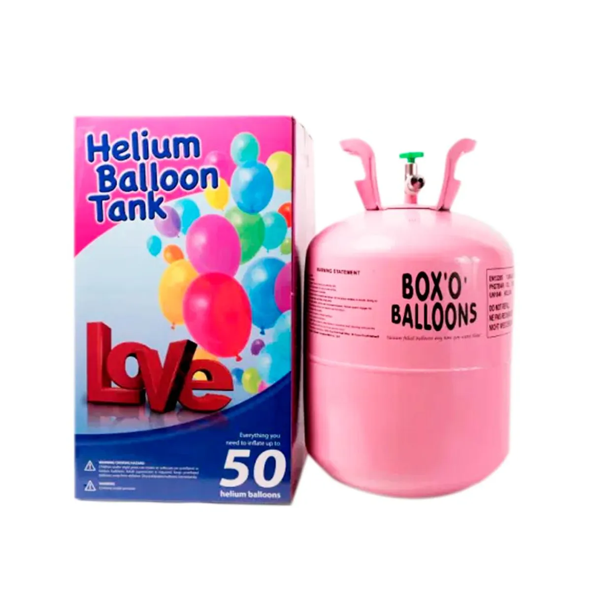 DETODOYMAS - Helio Para Globos Tanque Cilindro 50 Globos - Rosa
