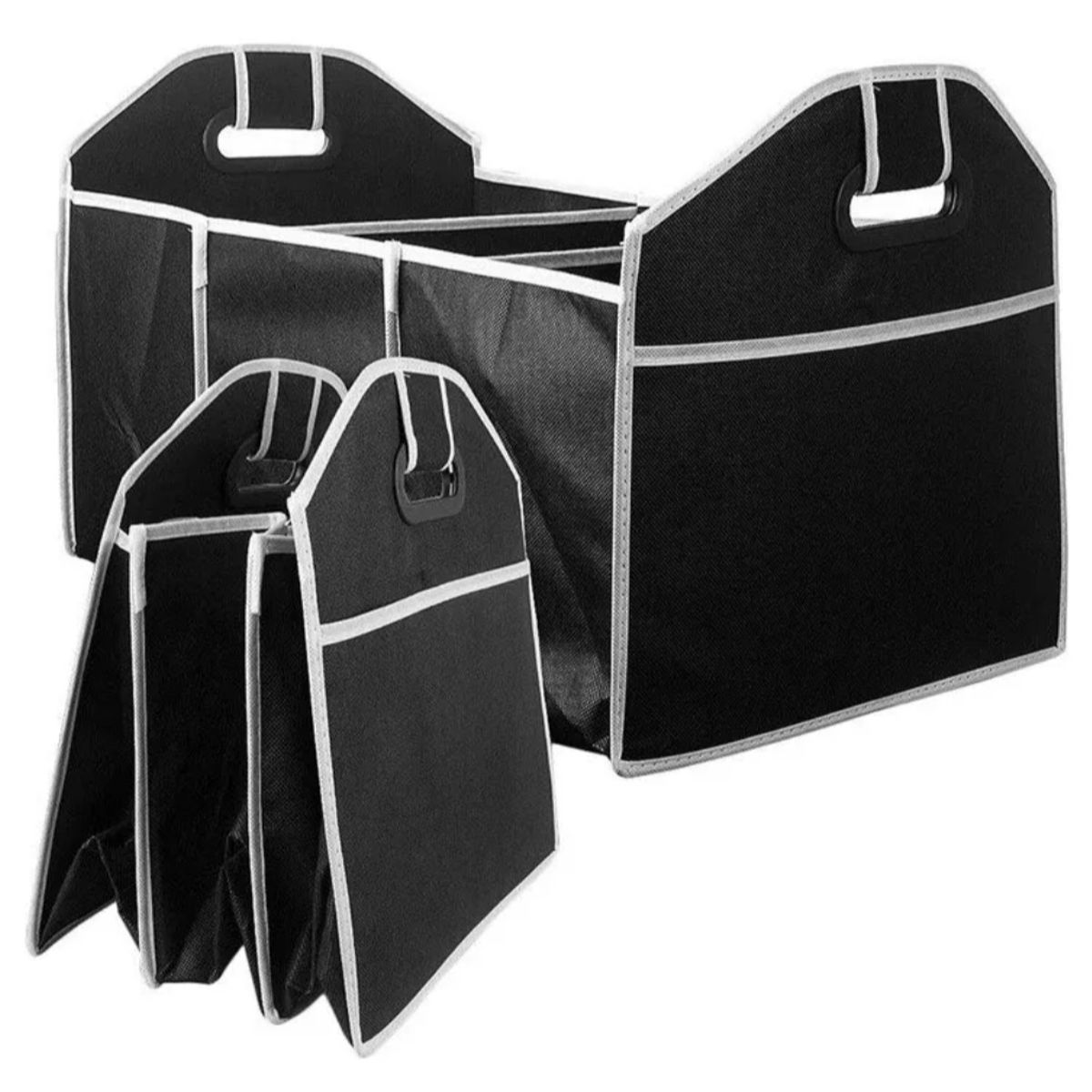 GENERICO - Organizador Auto Caja Bolso Plegable Maletero Vehiculos Color Negro