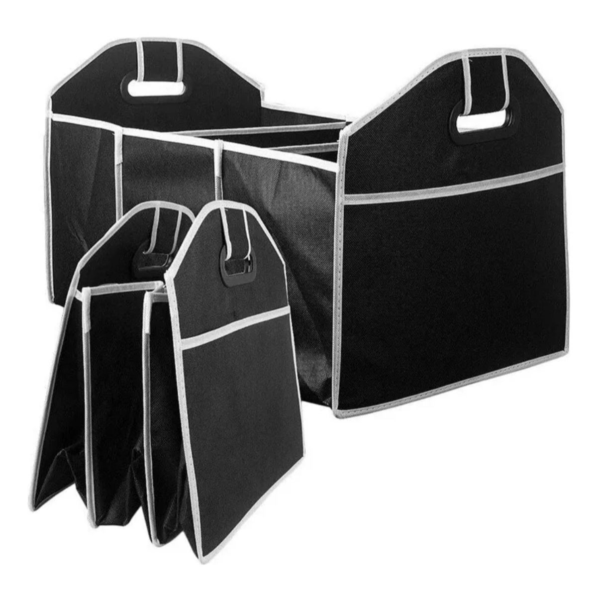 GENERICO - Organizador Auto Caja Bolso Plegable Maletero Vehiculos Color Negro