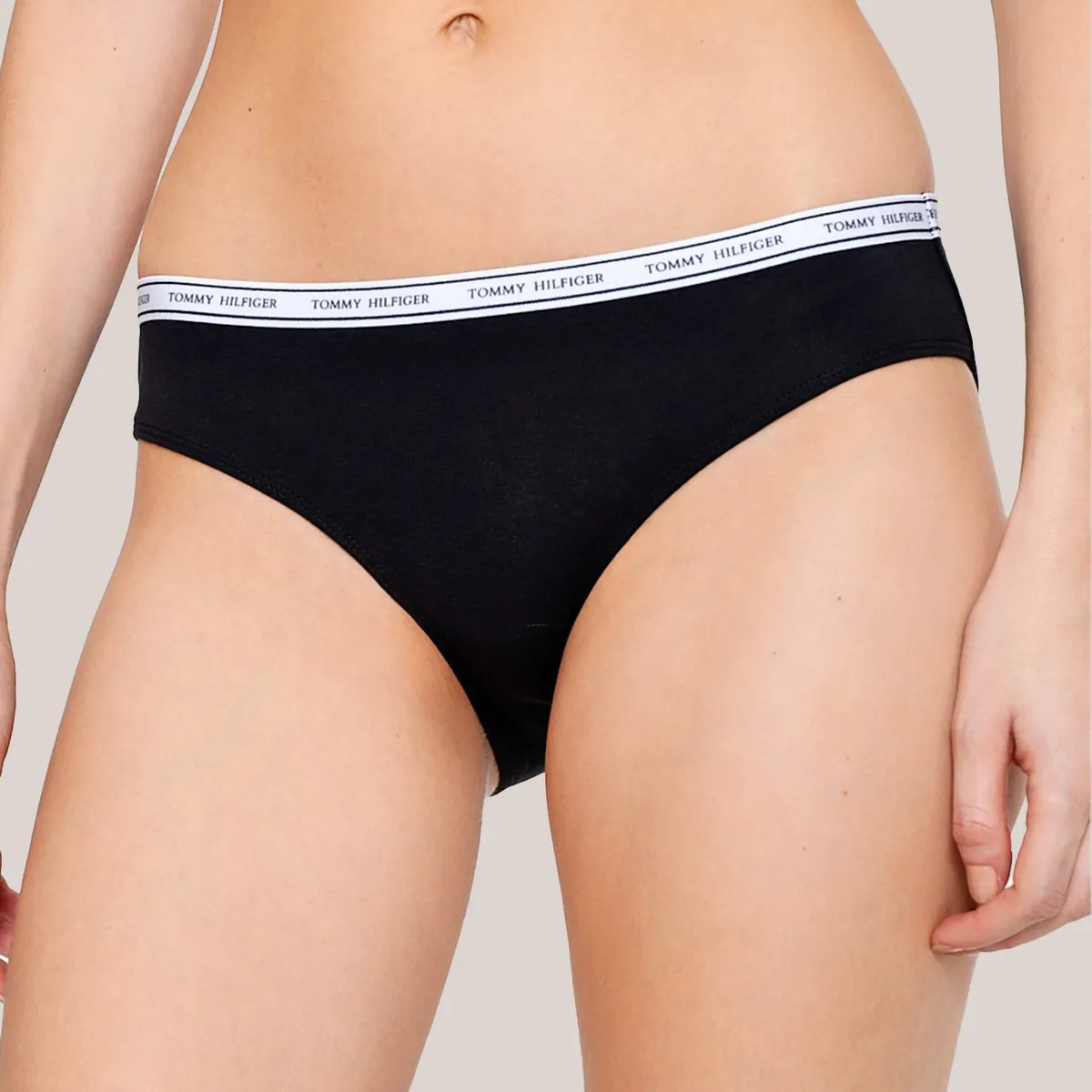TOMMY HILFIGER - Calzón De Algodón Classic Negro Tommy Hilfiger