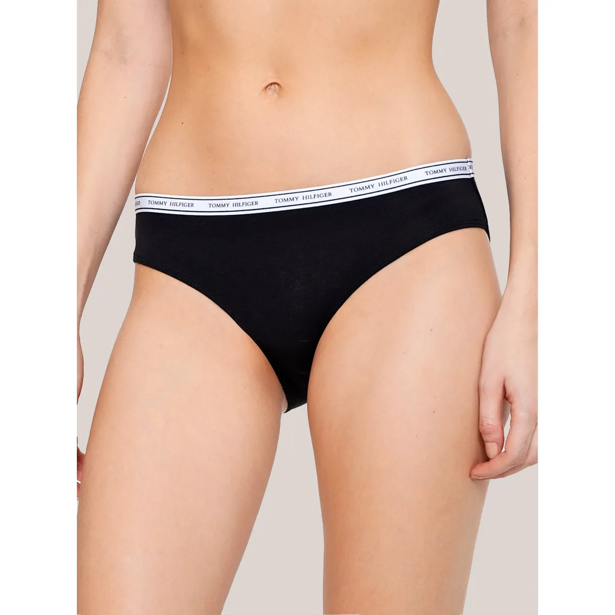 TOMMY HILFIGER - Calzón De Algodón Classic Negro Tommy Hilfiger
