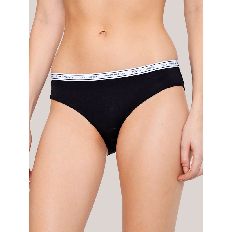 TOMMY HILFIGER - Calzón De Algodón Classic Negro Tommy Hilfiger