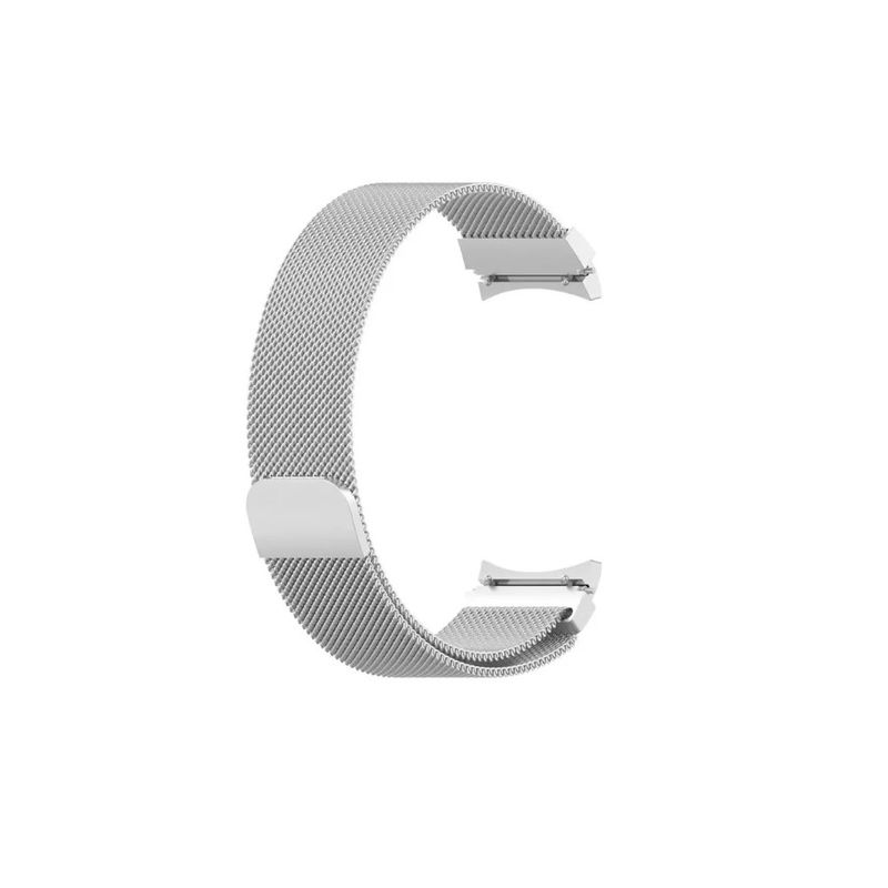 GENERICO - Correa Magnetica Compatible Samsung Watch 4&5 Plateada 20mm