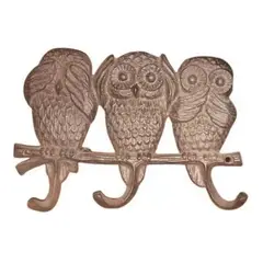 RUNN - Figura Decorativa Perchero Búhos Ciego Sordo Mudo