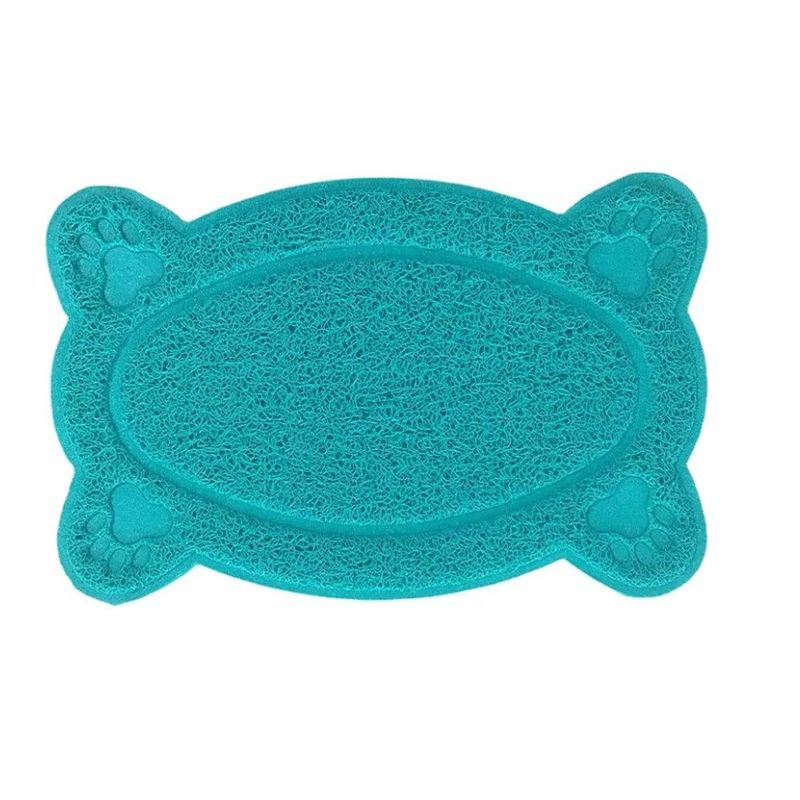 GENERICO - Alfombra Atrapa Arena Para Gatos Salida Arenero Turquesa.