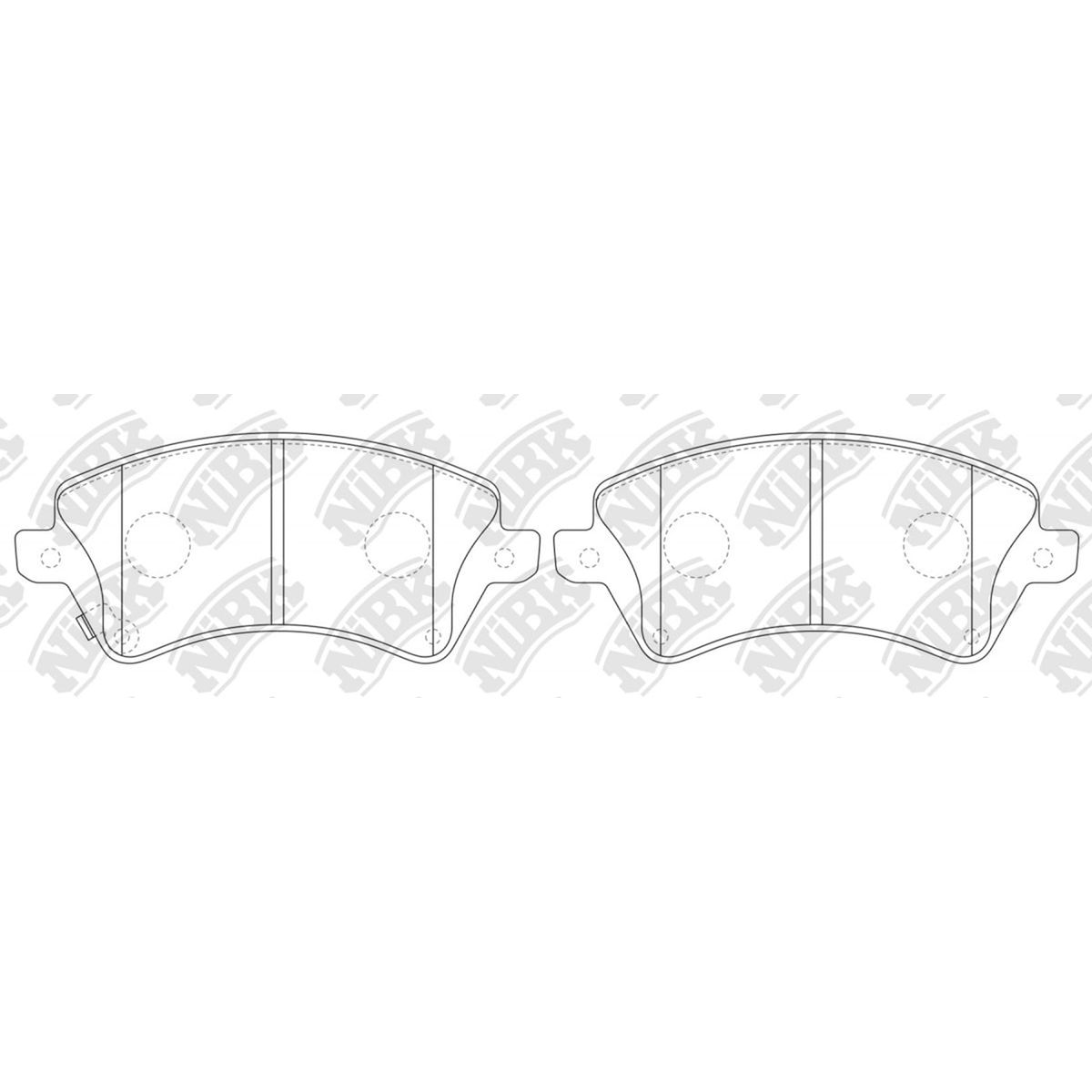 GENERICO - Pastillas Delanteras Toyota Corolla 1.6 - 1.8 2002 2008 Nibk