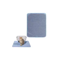 GENERICO - Alfombra Atrapa Arena Para Gatos Salida Arenero Doble Capa
