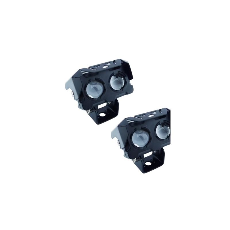 OEM - NEBLINERO LED PARA MOTO MINI 2 LED CUADRADO DUO COLOR