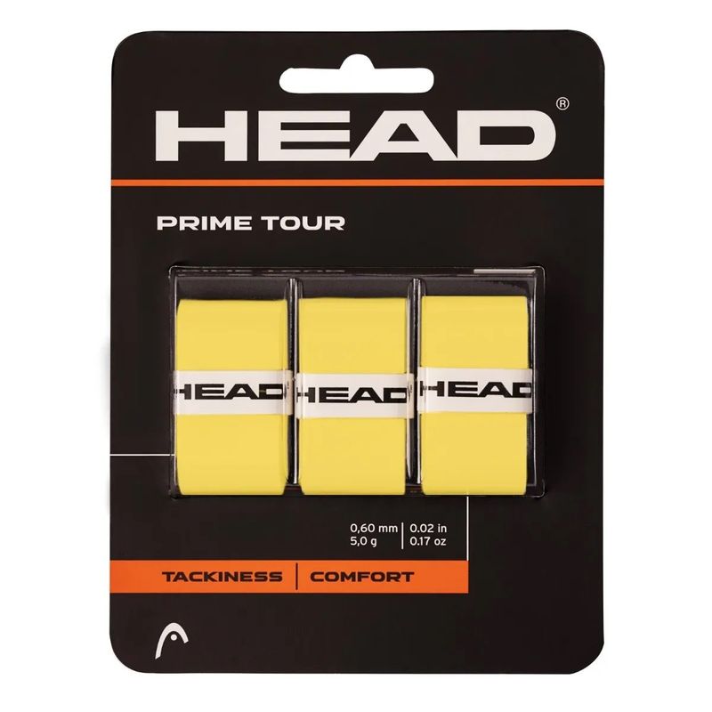 HEAD - Overgrip Head Prime Tour Amarillo X3 Tenis Padel