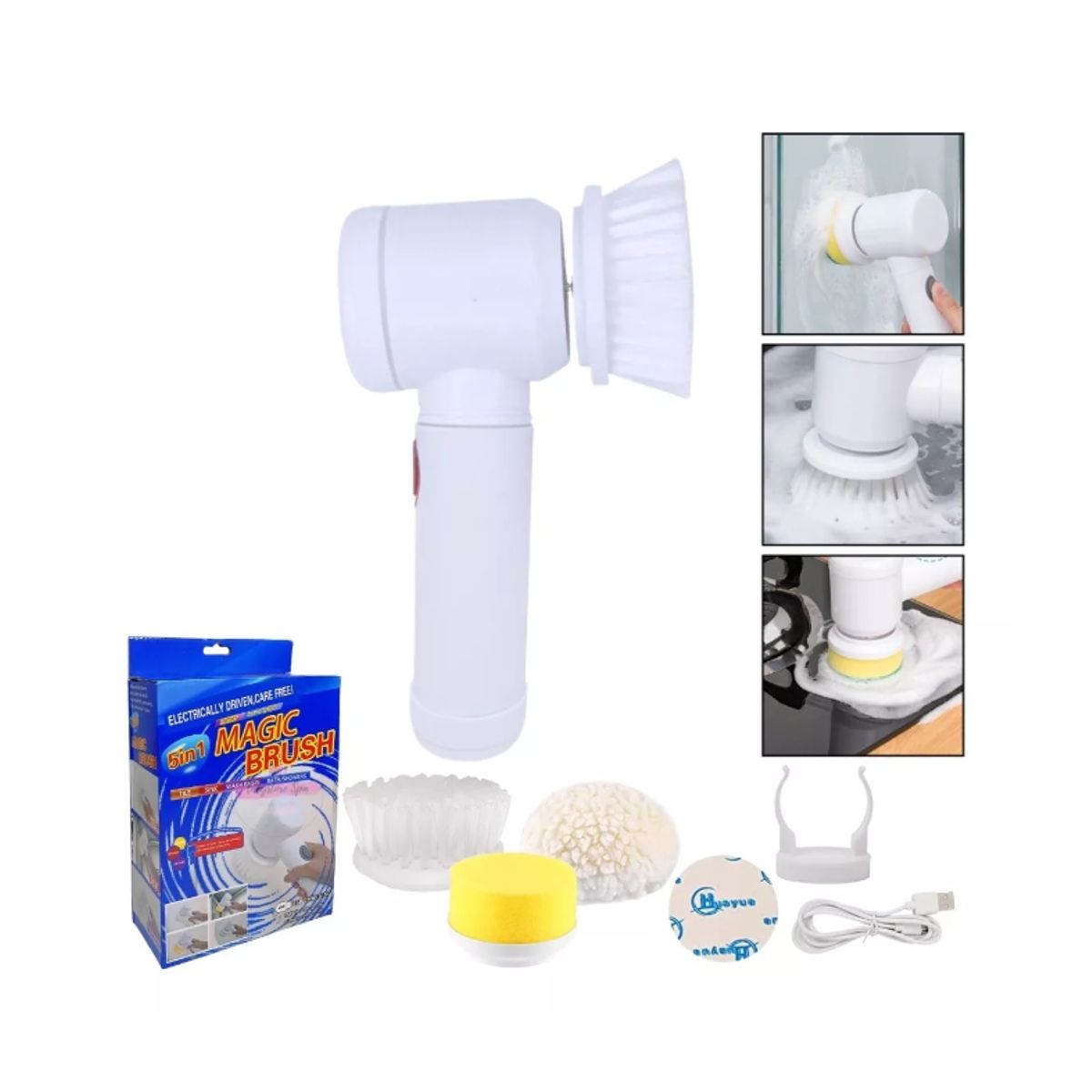 GENERICO - Cepillo De Limpieza Eléctrico Inalámbrico Recargable