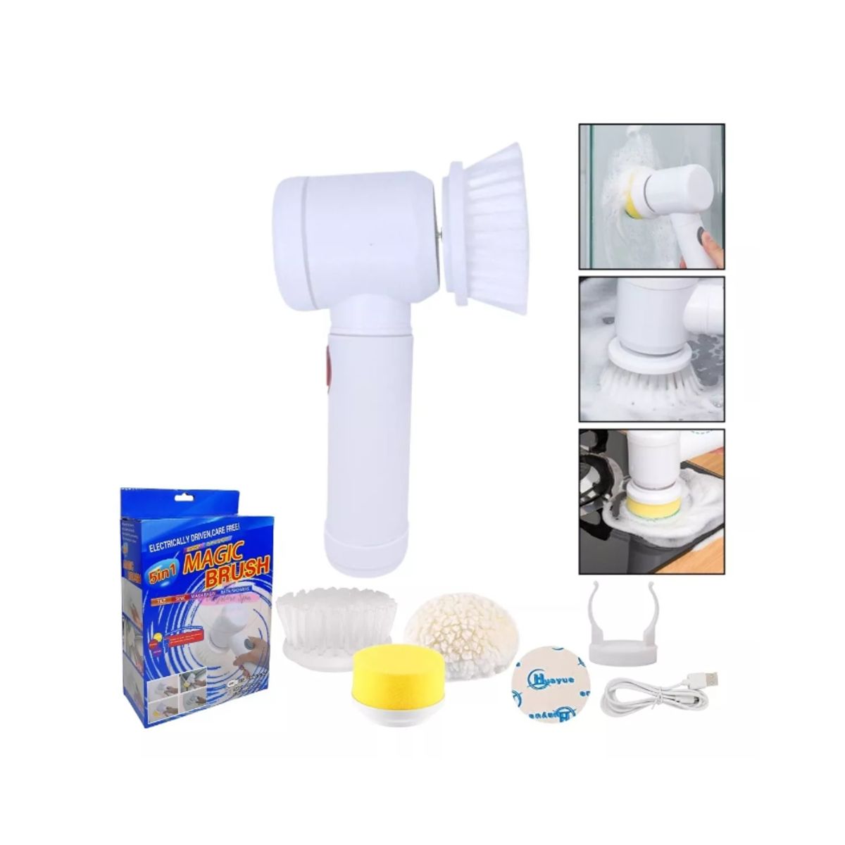 GENERICO - Cepillo De Limpieza Eléctrico Inalámbrico Recargable