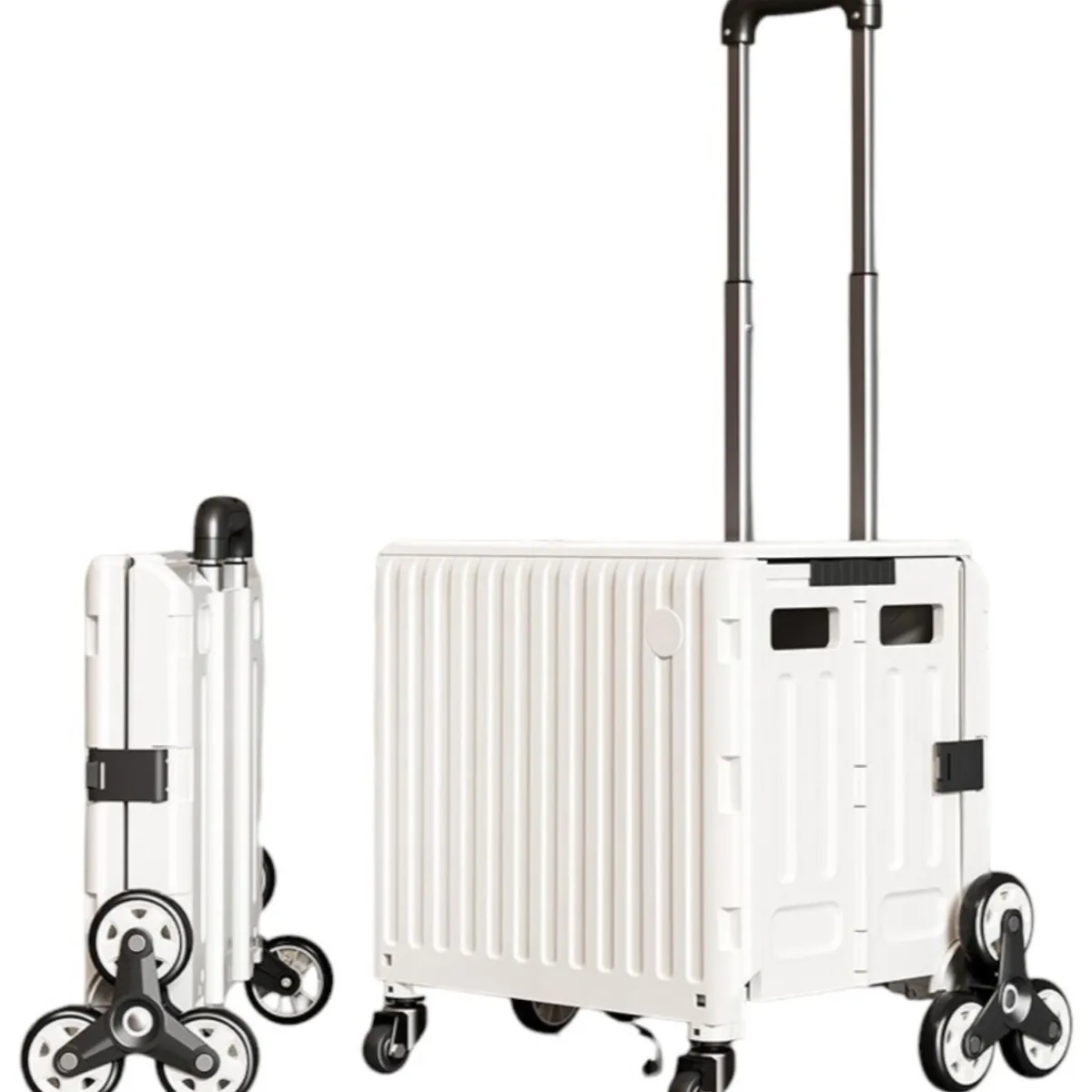 LUBABYCAS - Carrito de Compras Plegable Con Ruedas Trepadoras LuBabycas