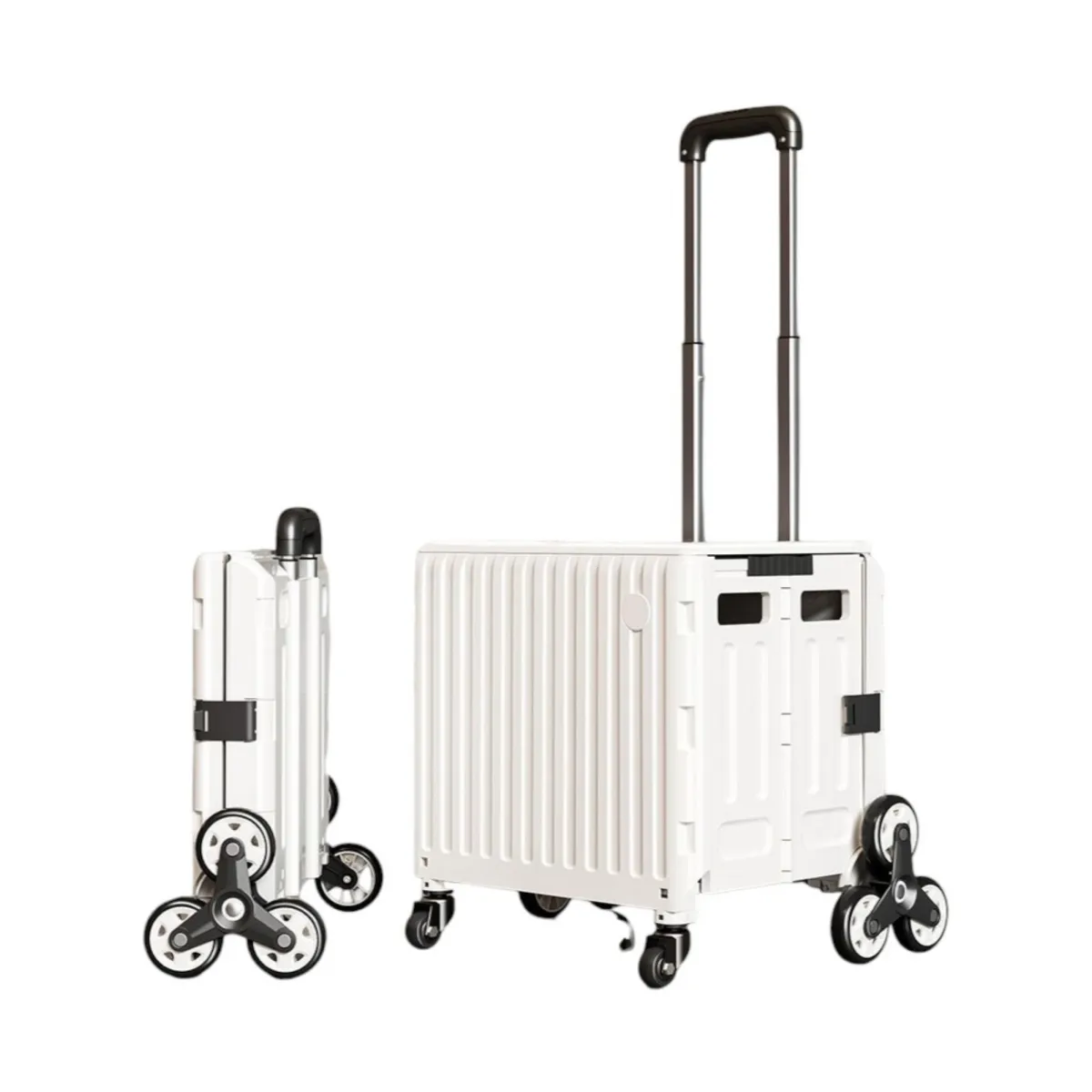 LUBABYCAS - Carrito de Compras Plegable Con Ruedas Trepadoras LuBabycas