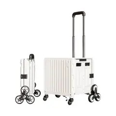 LUBABYCAS - Carrito de Compras Plegable Con Ruedas Trepadoras
