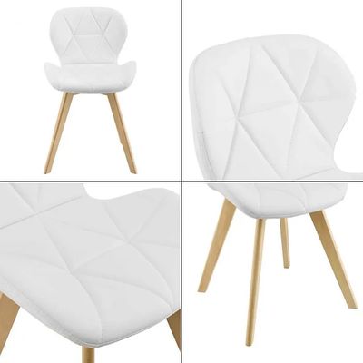 Imagen 2 del producto COMEDOR X 140X90 + 6 RADAR ECOCUERO BLANCO