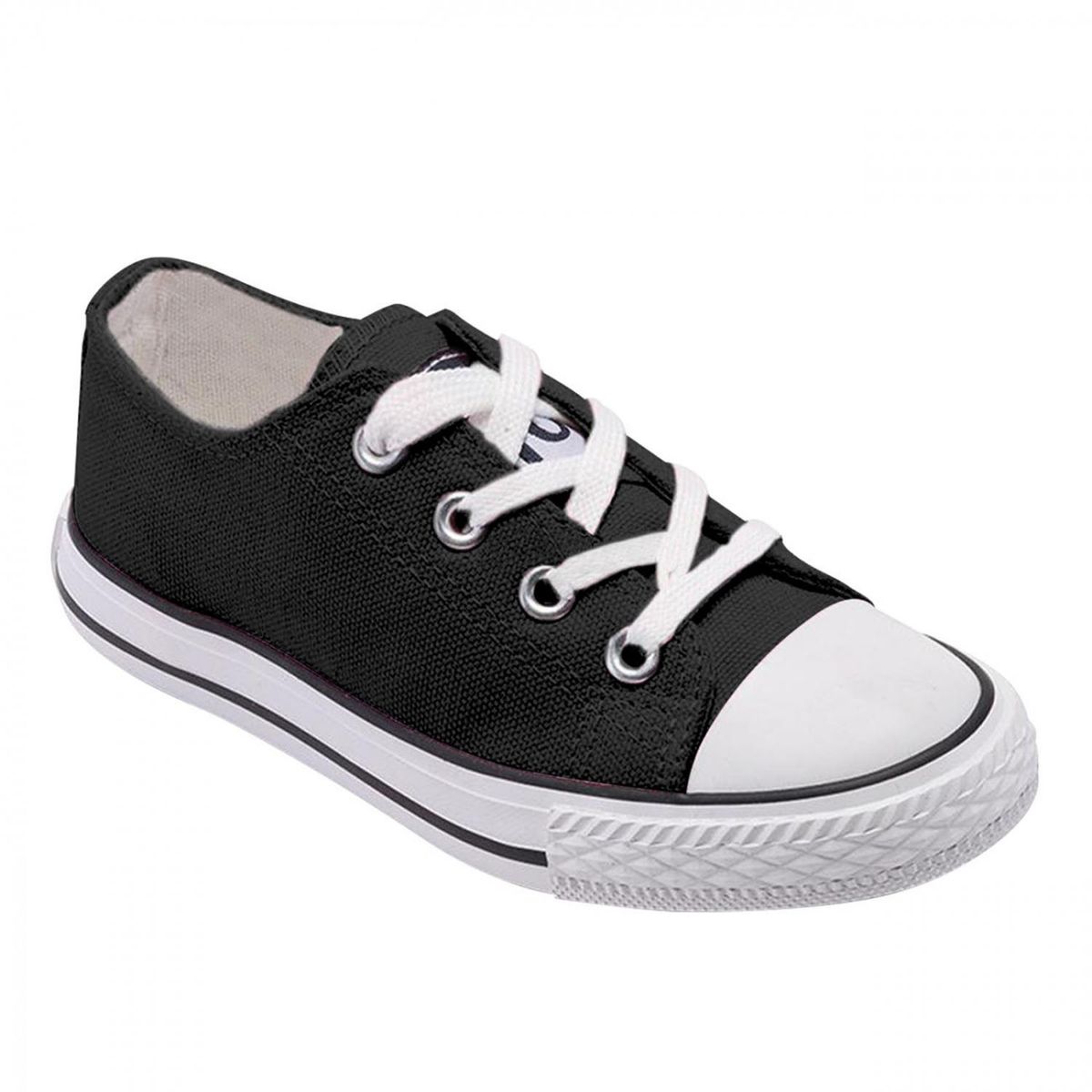 GENERICO - Zapatilla Infantil De lona Urbana Casual - Negro - 7191