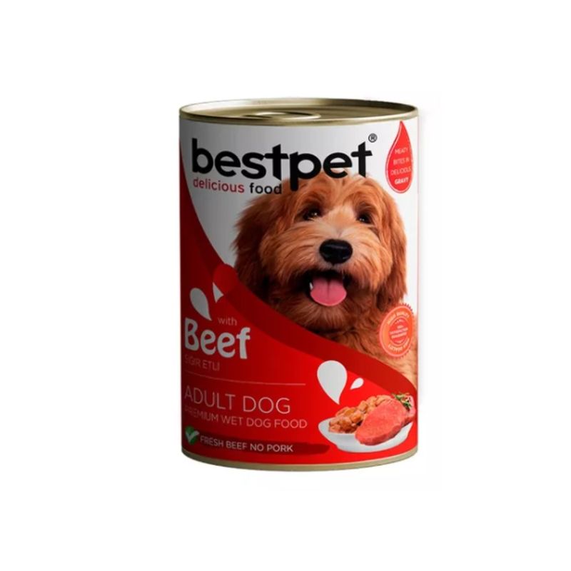 BEST - Alimento humedo Premium para perro 400gr sabor carne