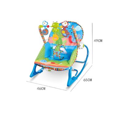 Imagen 2 del producto Silla Mecedora Musical Con Vibración Para Bebe Azul