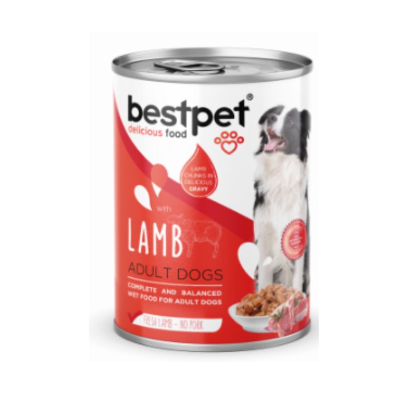 BEST - Alimento humedo Premium para perro 400gr sabor cordero