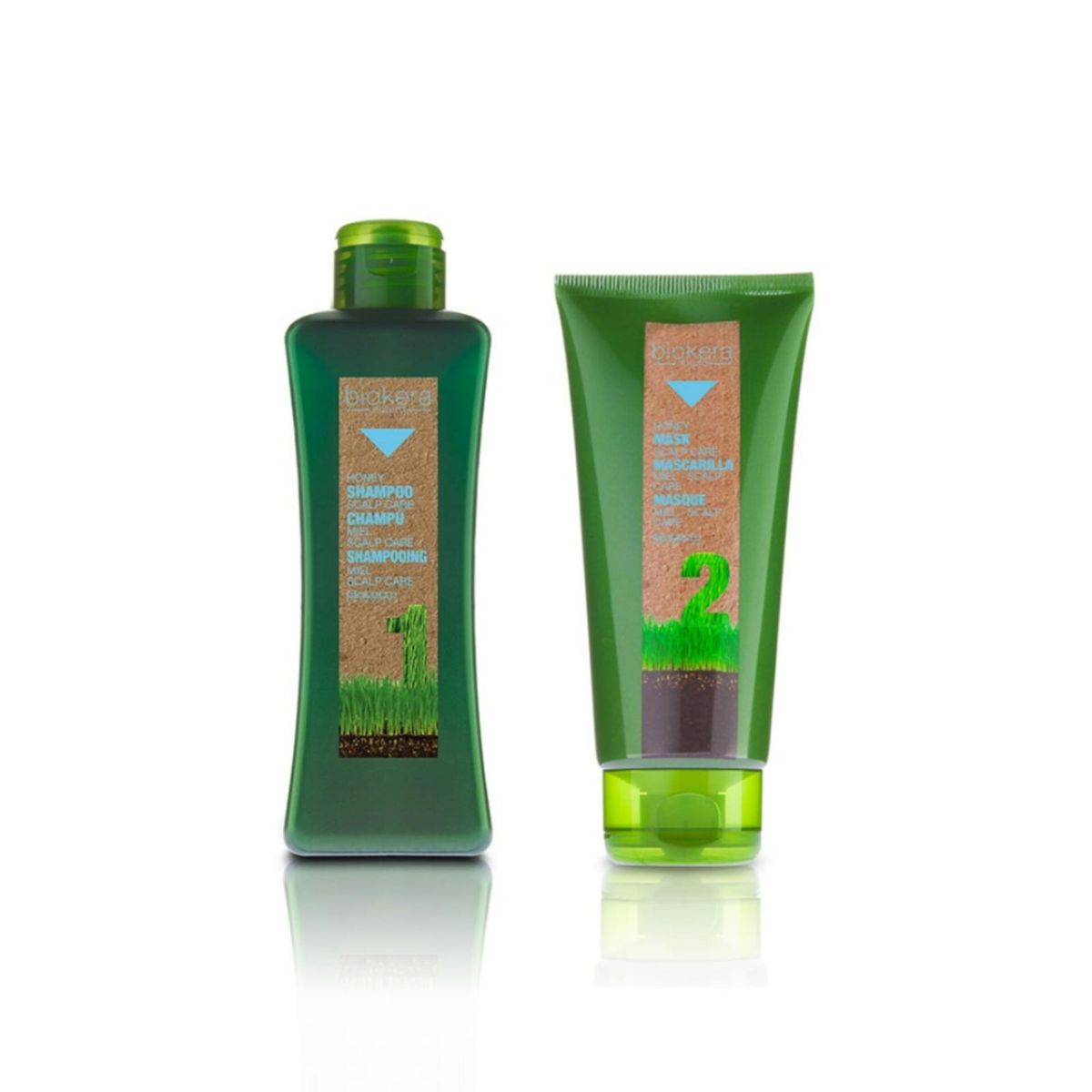 SALERM - salerm biokera shampoo y mascarilla miel scalp care.