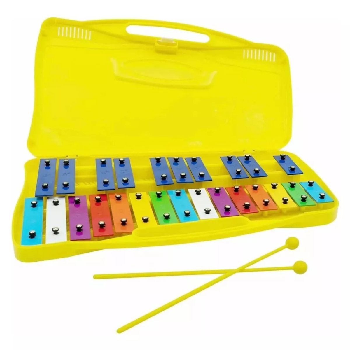GENERICO - Metalofono Cromatico Infantil Escolar 25 Notas Musicales
