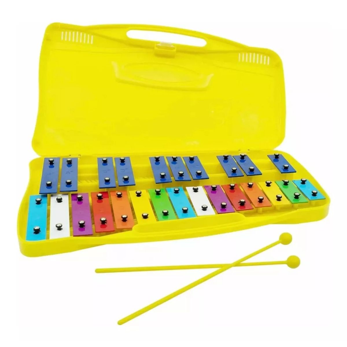 GENERICO - Metalofono Cromatico Infantil Escolar 25 Notas Musicales