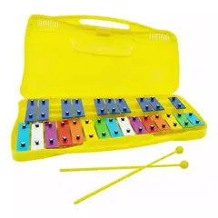 GENERICO - Metalofono Cromatico Infantil Escolar 25 Notas Musicales