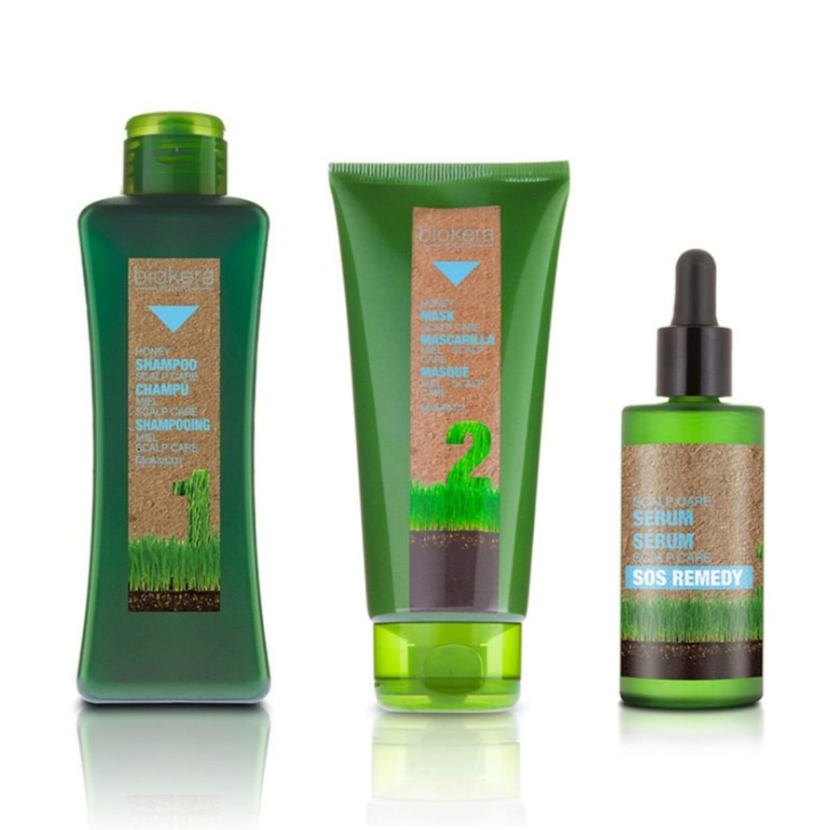 SALERM - Kit Shampoo Mascarilla Y Aceite Miel Ancestral Caspa Salerm.