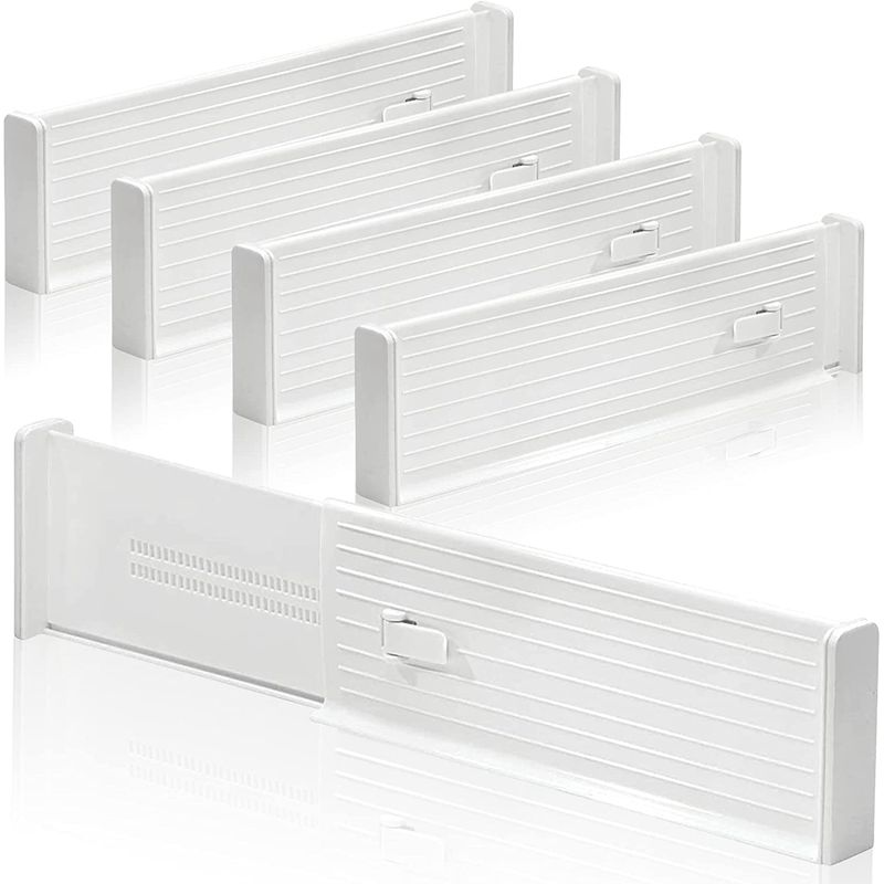 DEKANO - 4 Pzs Separadores De Cajones Organizador Ajustable 27-47cm