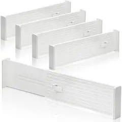 DEKANO - 4 Pzs Separadores De Cajones Organizador Ajustable 27-47cm