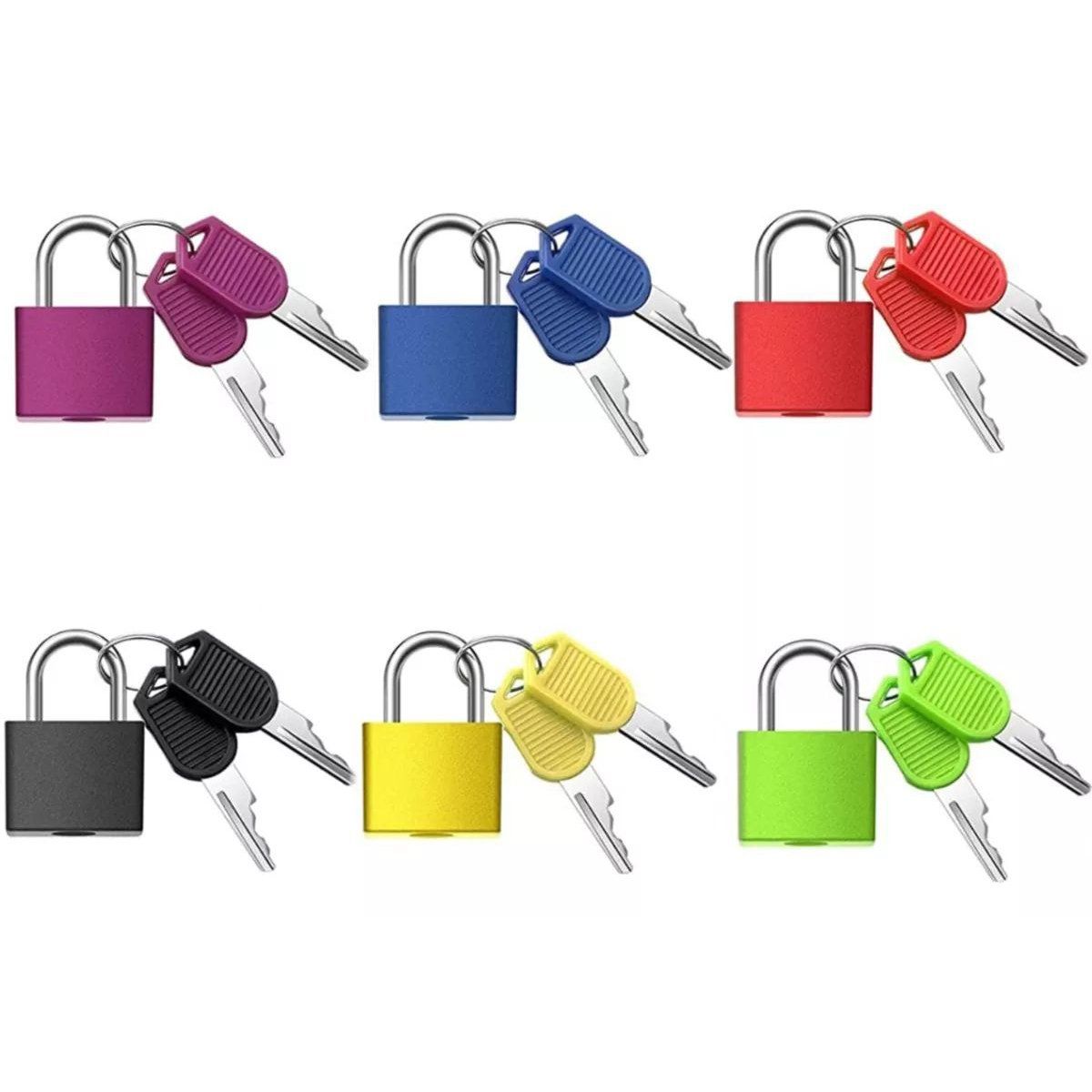 KUANGYE - Candados Pequeños Multiusos Para Maletas, 6 Unidades