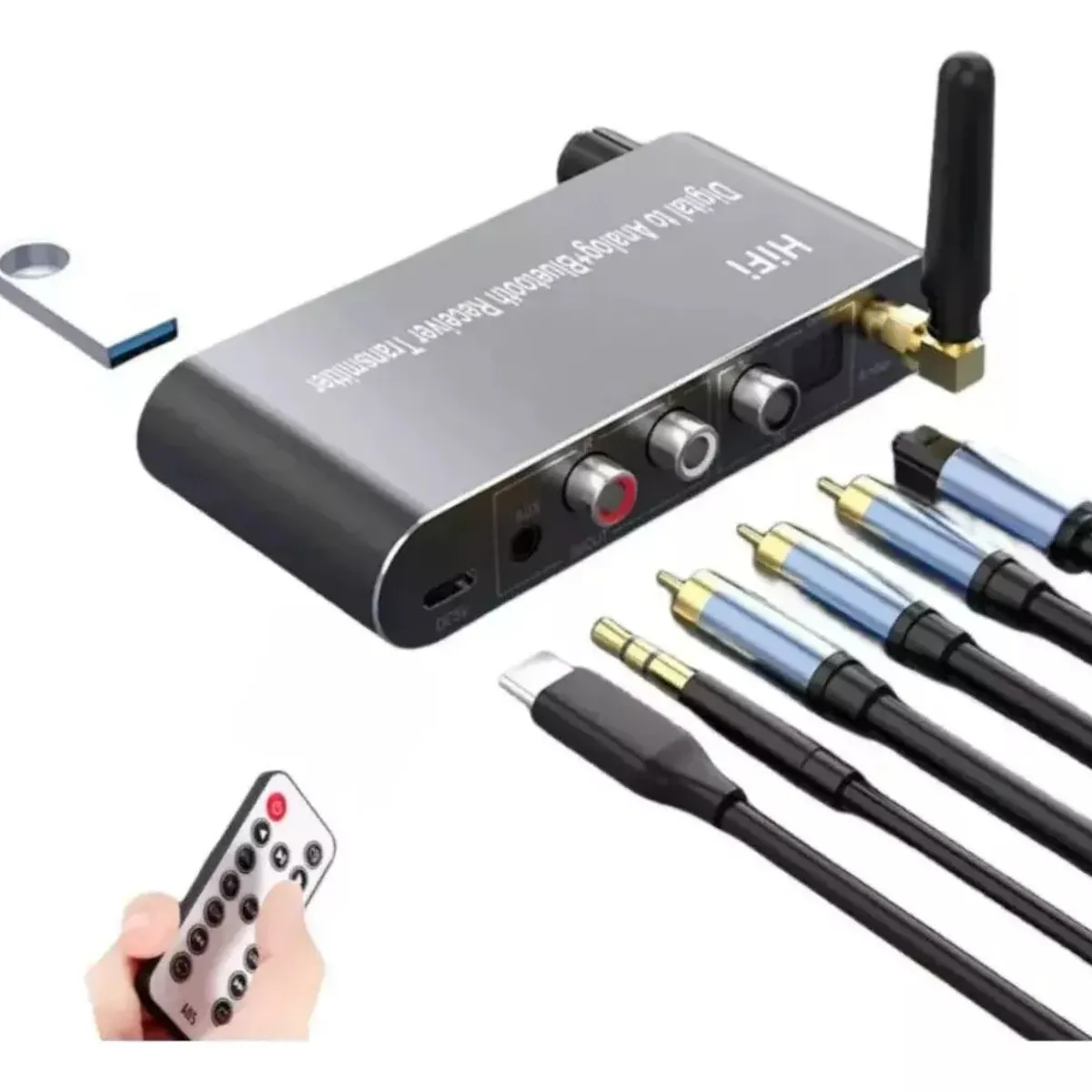 KUANGYE - Receptor Transmisor Bluetooth 5.1 Hifi Audio Estéreo