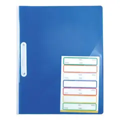 ADETEC - Carpeta Acoclip Carta Tipo Fast Con Bolsillo Y 21 Stickers