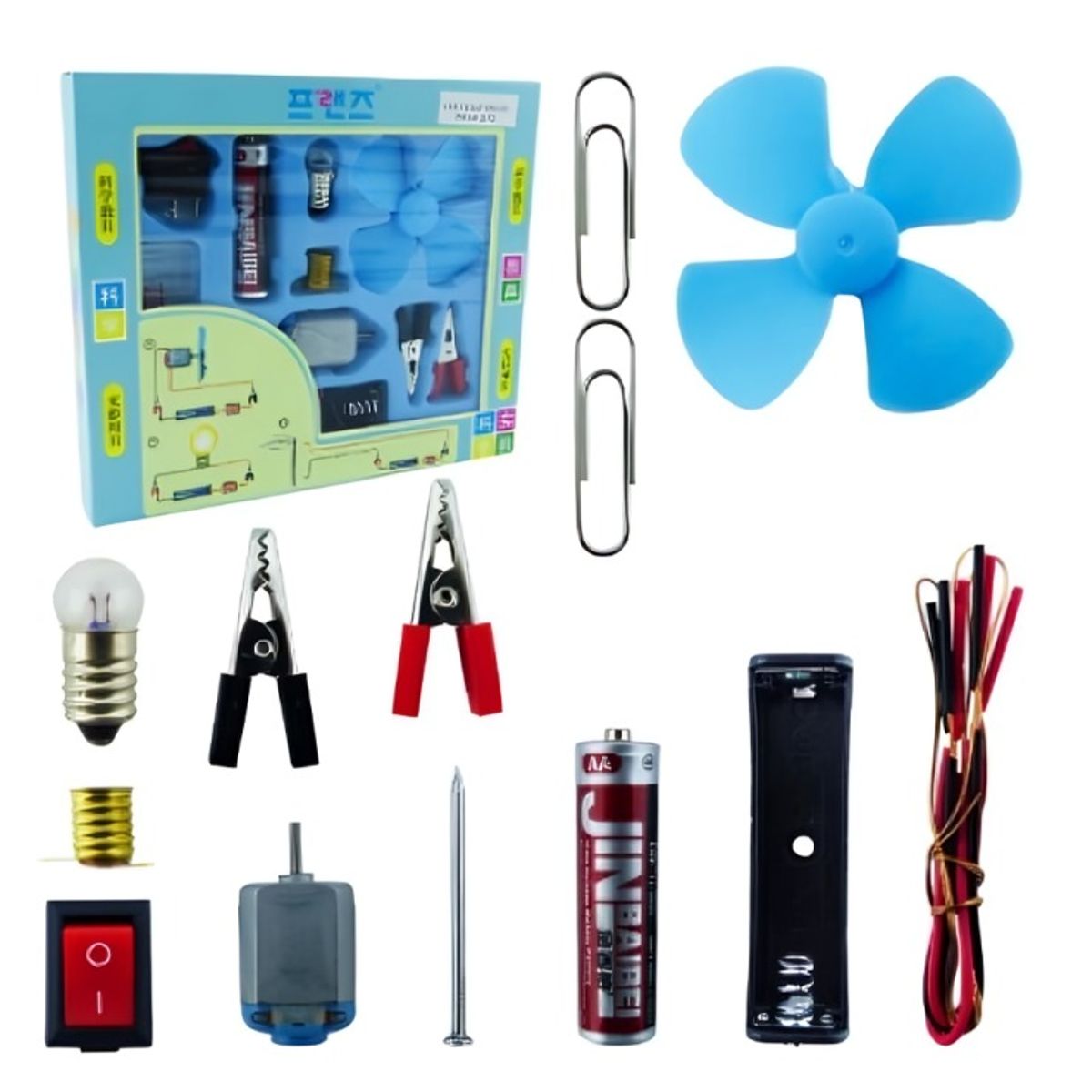 OEM - KIT ELECTRICO ESCOLAR 18 PCS COLORES